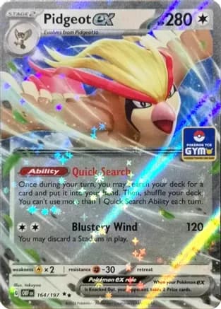 Pidgeot ex - 164/197 — Miscellaneous Cards & Products