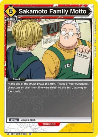 Sakamoto Family Motto — UE19BT: SAKAMOTO DAYS