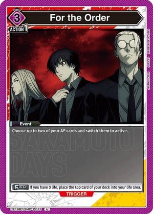 For the Order — UE19BT: SAKAMOTO DAYS