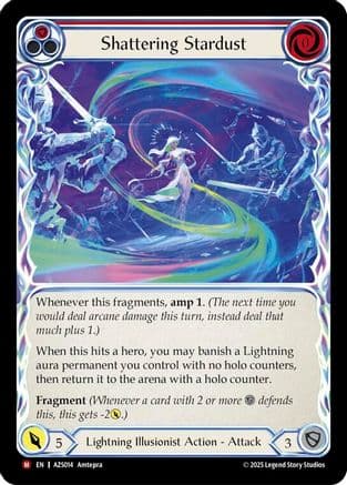 Shattering Stardust (Red) — Flesh and Blood card