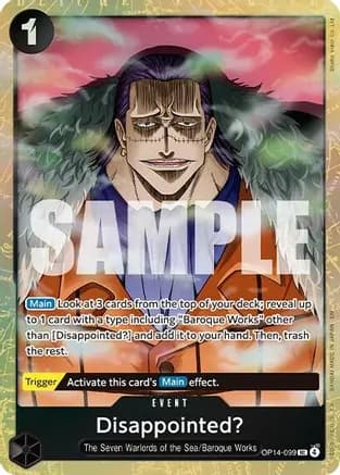 Disappointed? (Premium Card Collection -Best Selection Vol. 6-) — One Piece Promotion Cards