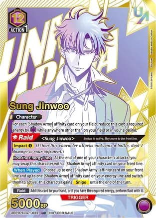 Sung Jinwoo (022) (UR) — Union Arena Promotion Cards