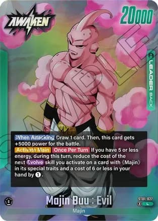 Majin Buu/Majin Buu : Pure Evil // Majin Buu : Evil — Story Booster 01