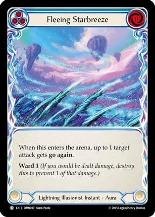 Fleeing Starbreeze — Omens of the Third Age Flesh and Blood card by Mark Poole
