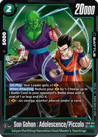 Son Gohan : Adolescence/Piccolo — Cross Force