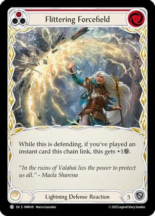 Flittering Forcefield (Red) — Omens of the Third Age