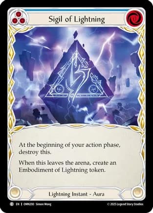 Sigil Of Lightning (Blue) — Omens of the Third Age
