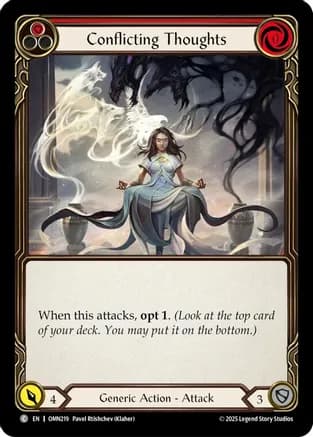 Conflicting Thoughts (Red) — Omens of the Third Age