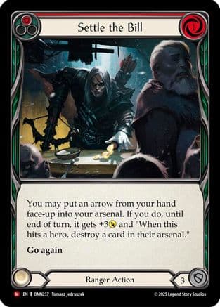 Settle The Bill (Red) — Omens of the Third Age