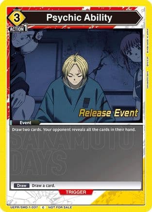Psychic Ability (Release Event) — UE19BT: SAKAMOTO DAYS Release Event Cards