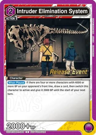 Intruder Elimination System - Release Event — UE19BT: SAKAMOTO DAYS Release Event Cards