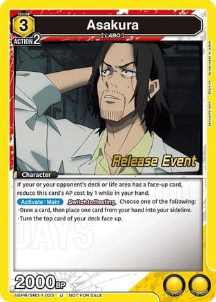 Asakura (033) (Release Event) — UE19BT: SAKAMOTO DAYS Release Event Cards