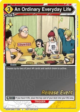 An Ordinary Everyday Life (Release Event) — UE19BT: SAKAMOTO DAYS Release Event Cards