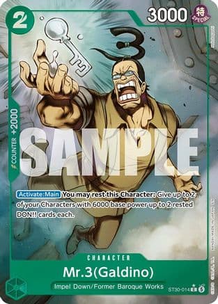 Mr.3(Galdino) (Full Art) — Starter Deck EX: Luffy & Ace