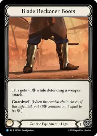Blade Beckoner Boots — Flesh and Blood card