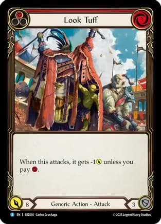 Look Tuff (Red) — Silver Age Chapter 3 Flesh and Blood card by Carlos Cruchaga