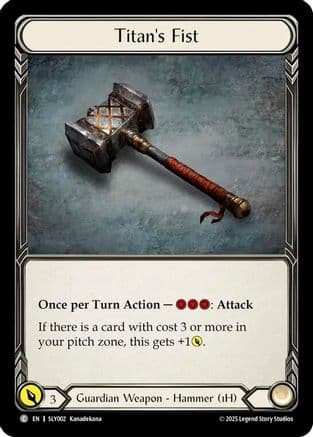 Titan's Fist — Flesh and Blood card