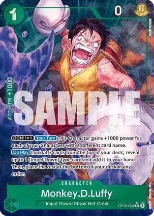 Monkey.D.Luffy (034) (Alternate Art) — The Time of Battle
