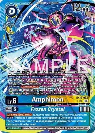 Amphimon // Frozen Crystal (Alternate Art) — Digital World Shambala