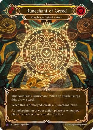 Runechant of Greed (Yellow)(Marvel) — Omens of the Third Age