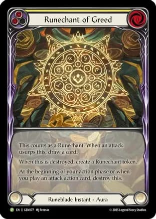 Runechant of Greed (Yellow) — Gem Pack 5