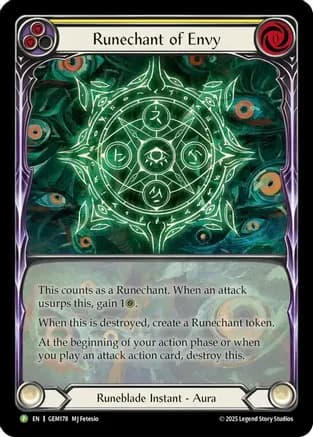 Runechant of Envy (Yellow) — Gem Pack 5