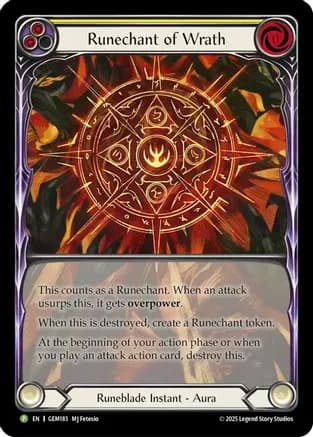 Runechant of Wrath (Yellow) — Gem Pack 5