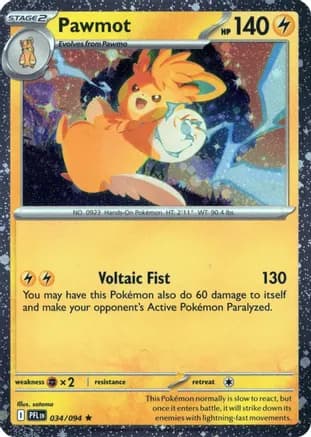 Pawmot - 034/094 (Cosmos Holo) — Blister Exclusives