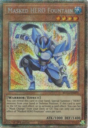 Masked HERO Fountain (Starlight Rare) — Battles of Legend: Glorious Gallery