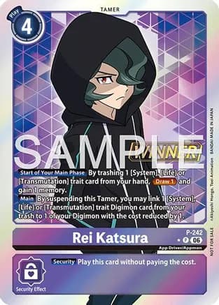 Rei Katsura (Official Store Tournament 2026 Vol. 3 Winner) — Digimon Promotion Cards