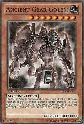 Ancient Gear Golem (Starfoil) — Battle Pack: Epic Dawn Yu-Gi-Oh! card by KAZUKI TAKAHASHI