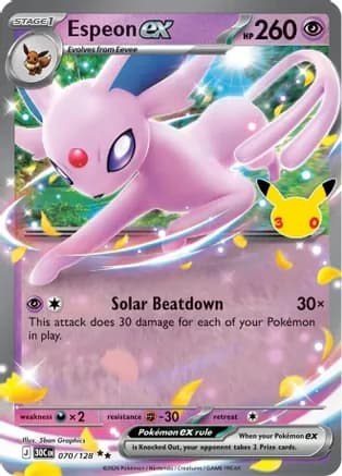 Espeon ex — Pokémon TCG card