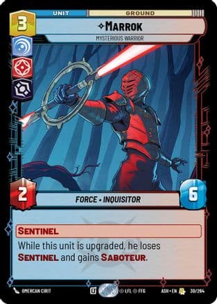 Marrok - Mysterious Warrior — Ashes of the Empire Star Wars: Unlimited card by Afif Khaled