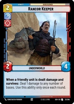 Rancor Keeper — Ashes of the Empire Star Wars: Unlimited card by Konstantin Porubov