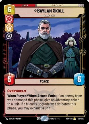 Baylan Skoll - Fallen Jedi — Ashes of the Empire Star Wars: Unlimited card by Vincent Dutrait