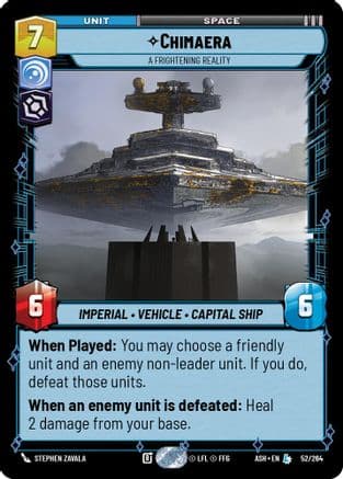 Chimaera - A Frightening Reality — Ashes of the Empire Star Wars: Unlimited card by Reno