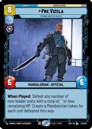 Pre Vizsla - Strong-Willed Ruler — Ashes of the Empire