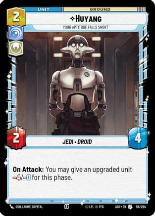 Huyang - Your Aptitude Falls Short — Ashes of the Empire Star Wars: Unlimited card by Terry Wei