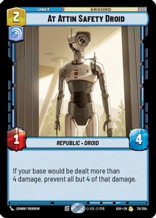 At Attin Safety Droid — Ashes of the Empire Star Wars: Unlimited card by Johnny Morrow