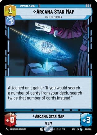 Arcana Star Map - Path to Peridea — Ashes of the Empire Star Wars: Unlimited card by Stephen Zavala