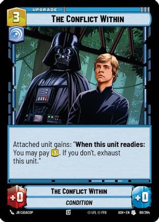 The Conflict Within — Ashes of the Empire Star Wars: Unlimited card by JB Casacop