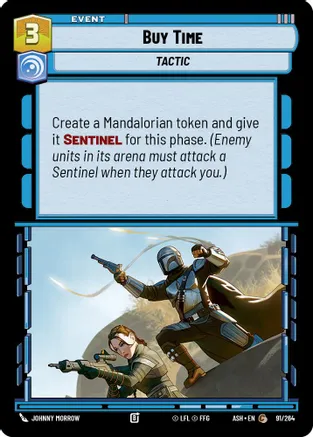 Buy Time — Ashes of the Empire Star Wars: Unlimited card by Johnny Morrow