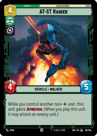 AT-ST Raider — Ashes of the Empire Star Wars: Unlimited card by Reno