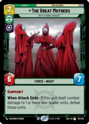 The Great Mothers - With Strange Magicks — Ashes of the Empire Star Wars: Unlimited card by Kaihound Studios