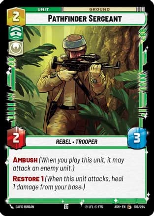 Pathfinder Sergeant — Ashes of the Empire Star Wars: Unlimited card by David Buisán
