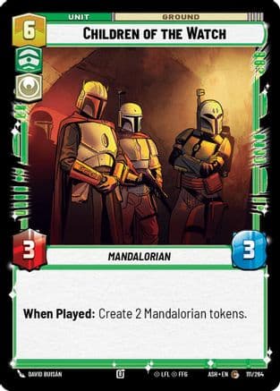 Children of the Watch — Ashes of the Empire Star Wars: Unlimited card by David Buisán