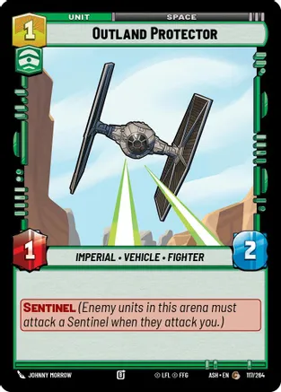 Outland Protector — Ashes of the Empire Star Wars: Unlimited card by Johnny Morrow