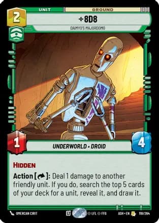 8D8 - Daimyo's Majordomo — Ashes of the Empire Star Wars: Unlimited card by Omercan Cirit