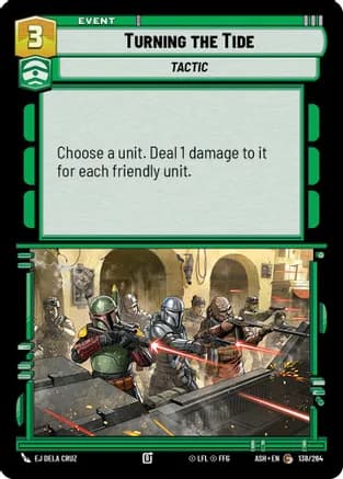 Turning the Tide — Ashes of the Empire Star Wars: Unlimited card by EJ Dela Cruz
