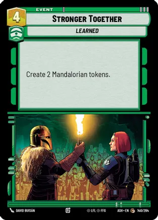 Stronger Together — Ashes of the Empire Star Wars: Unlimited card by David Buisán